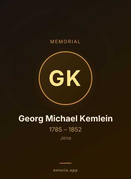 Memorial portrait of Georg Michael Kemlein