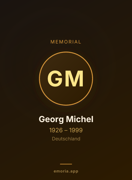 Memorial portrait of Georg Michel