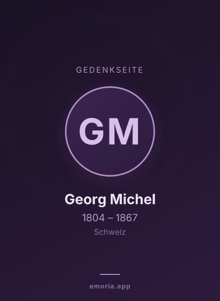 Gedenkportrait von Georg Michel