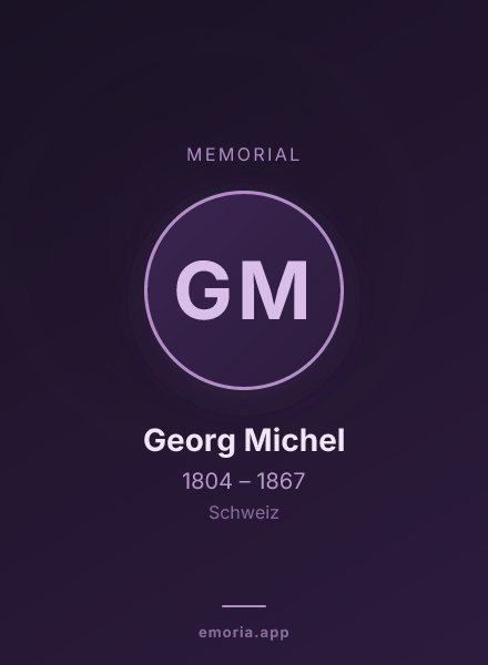 Memorial portrait of Georg Michel