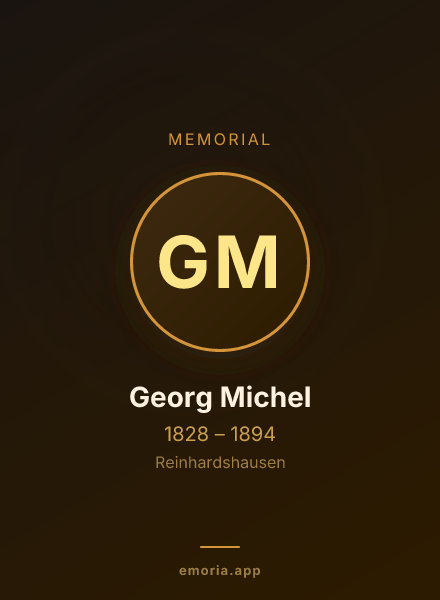 Memorial portrait of Georg Michel