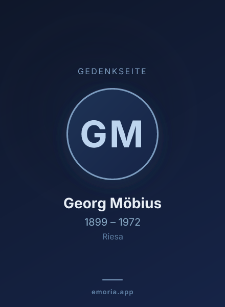 Gedenkportrait von Georg Möbius