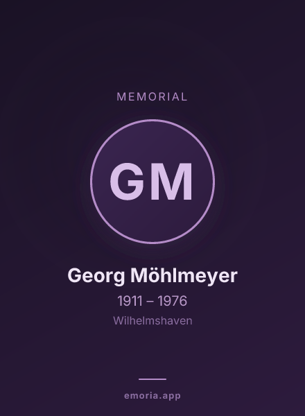 Memorial portrait of Georg Möhlmeyer