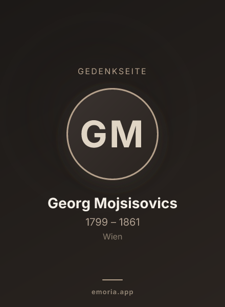 Gedenkportrait von Georg Mojsisovics