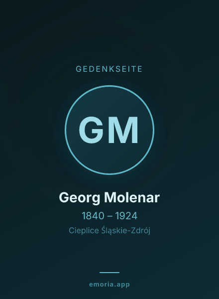 Gedenkportrait von Georg Molenar