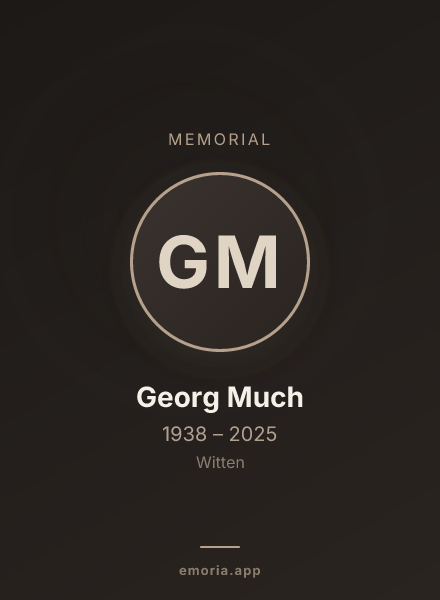 Memorial portrait of Georg Much