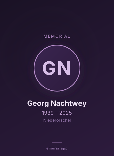 Memorial portrait of Georg Nachtwey