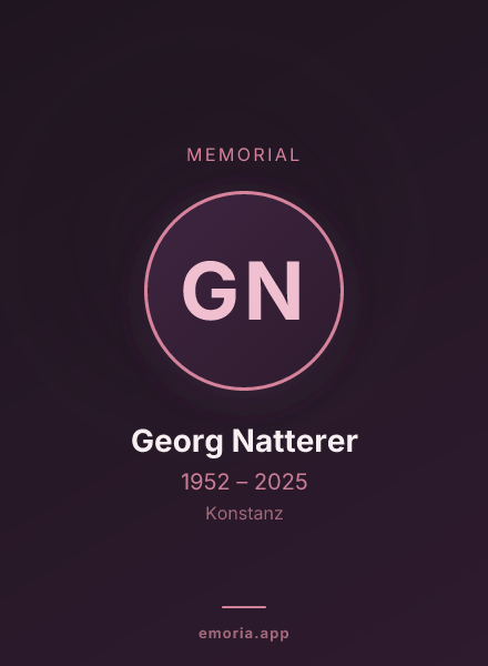 Memorial portrait of Georg Natterer