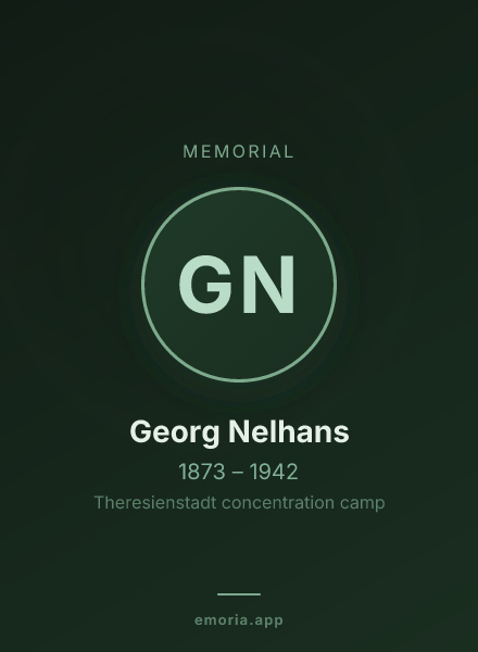 Memorial portrait of Georg Nelhans