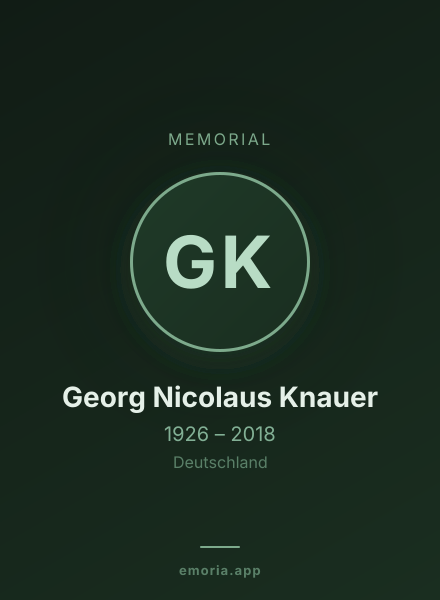 Memorial portrait of Georg Nicolaus Knauer