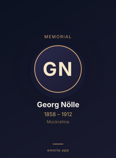 Memorial portrait of Georg Nölle