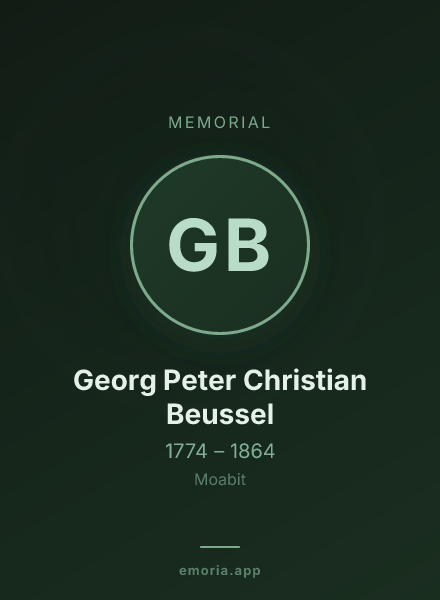 Memorial portrait of Georg Peter Christian Beussel