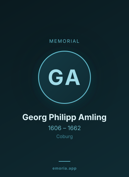 Memorial portrait of Georg Philipp Amling