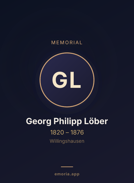 Memorial portrait of Georg Philipp Löber