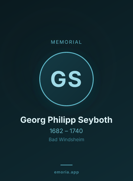 Memorial portrait of Georg Philipp Seyboth