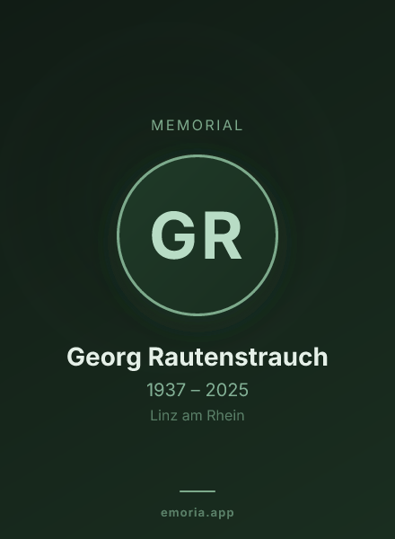 Memorial portrait of Georg Rautenstrauch