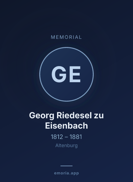 Memorial portrait of Georg Riedesel zu Eisenbach