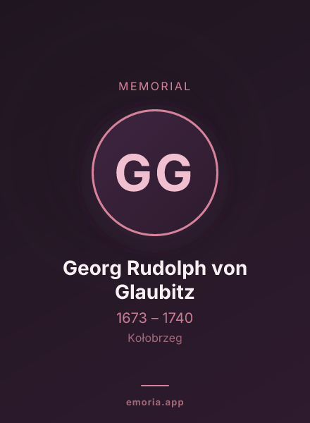 Memorial portrait of Georg Rudolph von Glaubitz