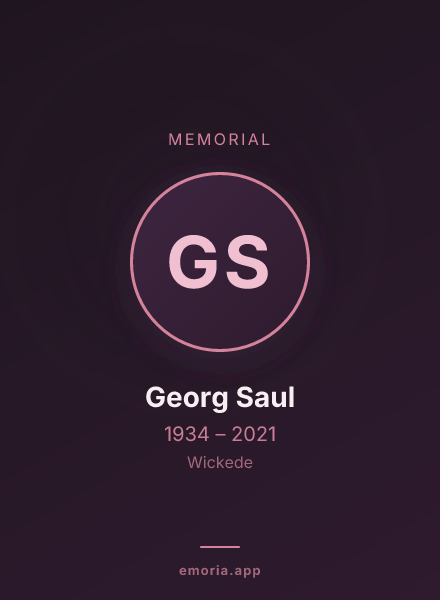 Memorial portrait of Georg Saul