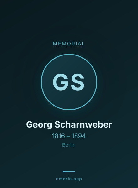 Memorial portrait of Georg Scharnweber
