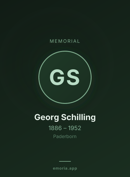 Memorial portrait of Georg Schilling