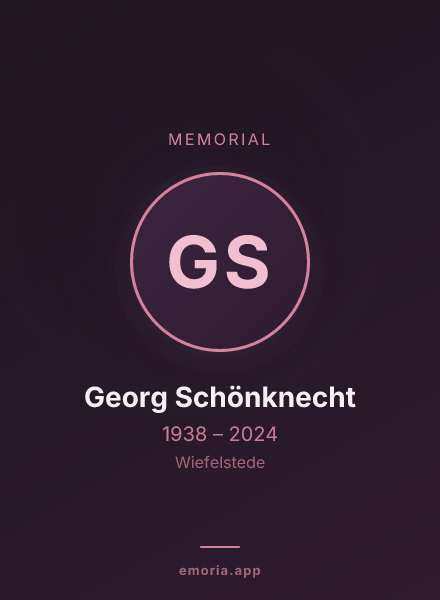 Memorial portrait of Georg Schönknecht