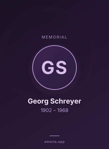 Memorial portrait of Georg Schreyer