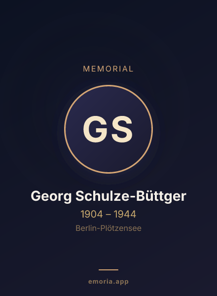 Memorial portrait of Georg Schulze-Büttger