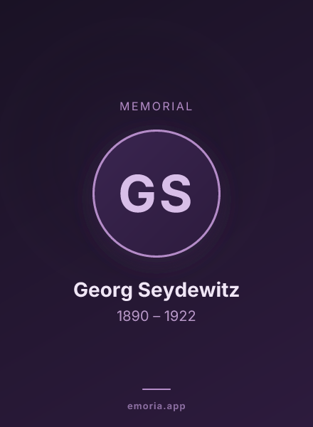 Memorial portrait of Georg Seydewitz
