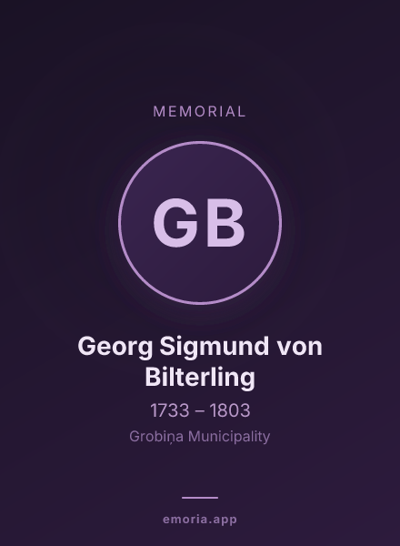 Memorial portrait of Georg Sigmund von Bilterling