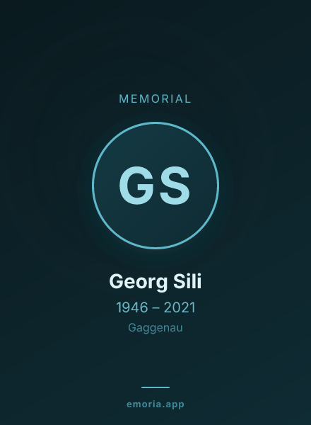 Memorial portrait of Georg Sili