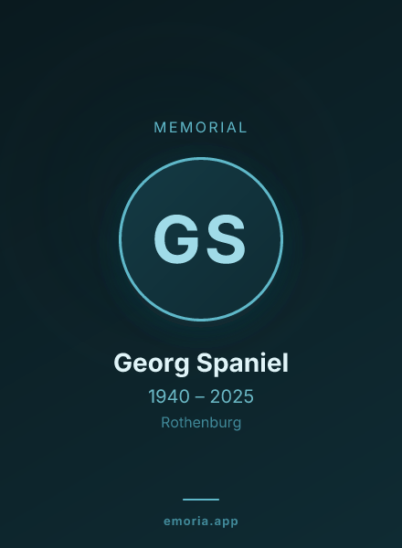 Memorial portrait of Georg Spaniel