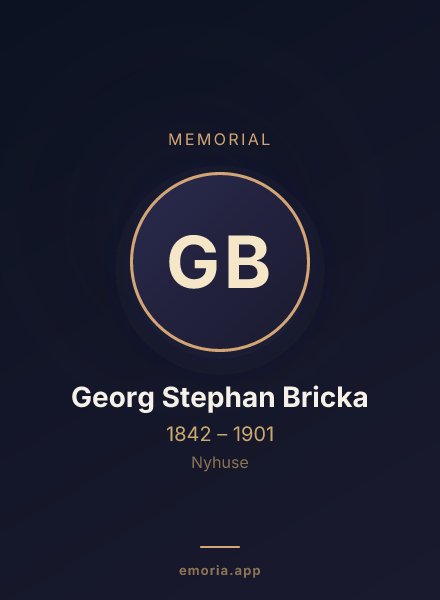 Memorial portrait of Georg Stephan Bricka