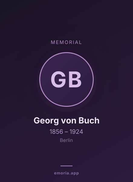 Memorial portrait of Georg von Buch