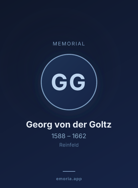 Memorial portrait of Georg von der Goltz