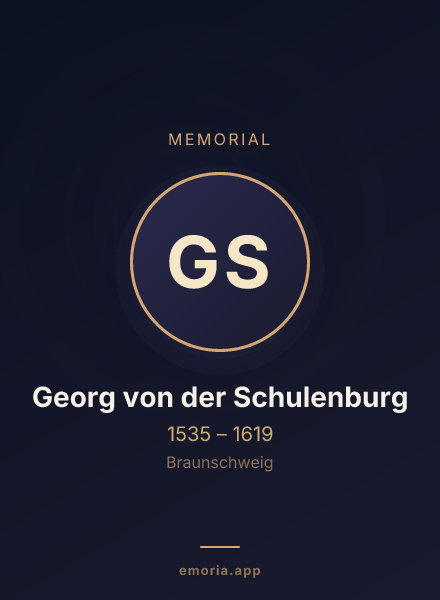 Memorial portrait of Georg von der Schulenburg