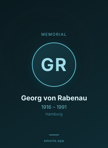 Memorial portrait of Georg von Rabenau