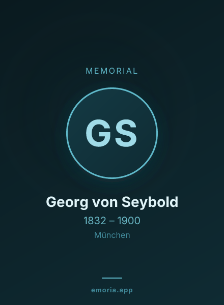 Memorial portrait of Georg von Seybold