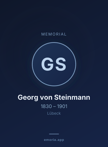Memorial portrait of Georg von Steinmann