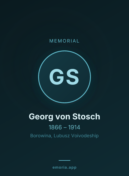 Memorial portrait of Georg von Stosch