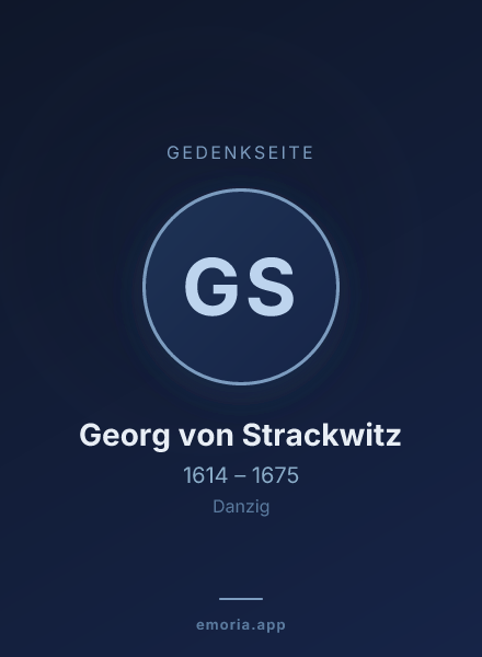 Gedenkportrait von Georg von Strackwitz