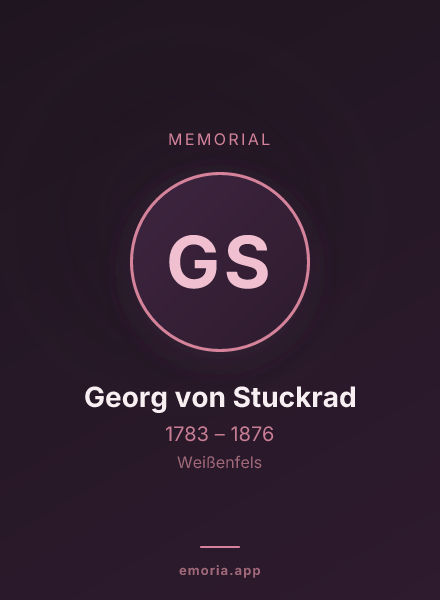 Memorial portrait of Georg von Stuckrad