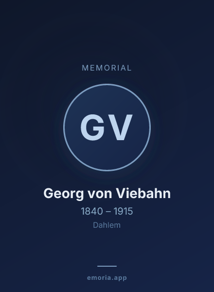 Memorial portrait of Georg von Viebahn