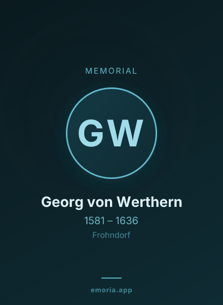Memorial portrait of Georg von Werthern