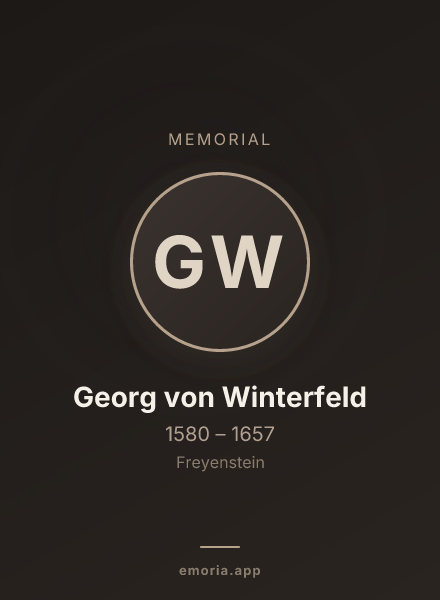 Memorial portrait of Georg von Winterfeld