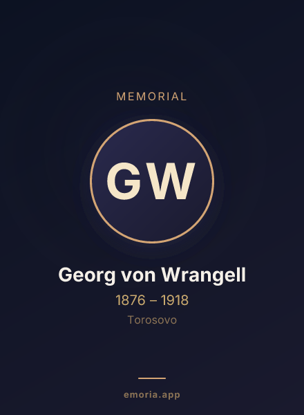 Memorial portrait of Georg von Wrangell