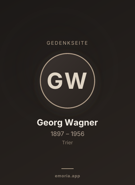 Gedenkportrait von Georg Wagner