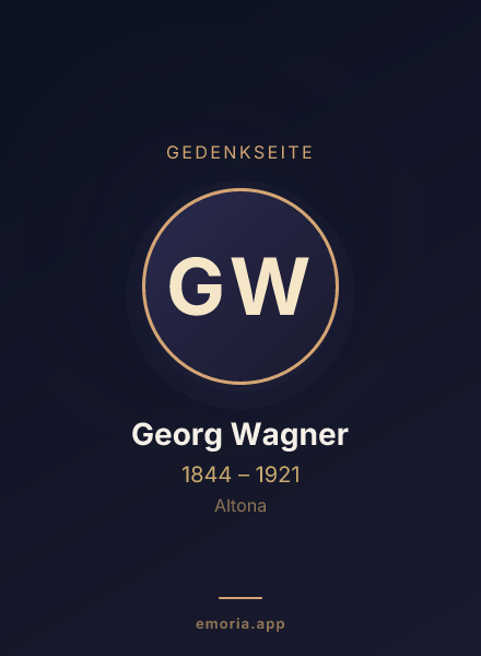 Gedenkportrait von Georg Wagner