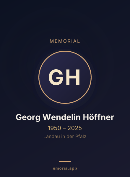 Memorial portrait of Georg Wendelin Höffner