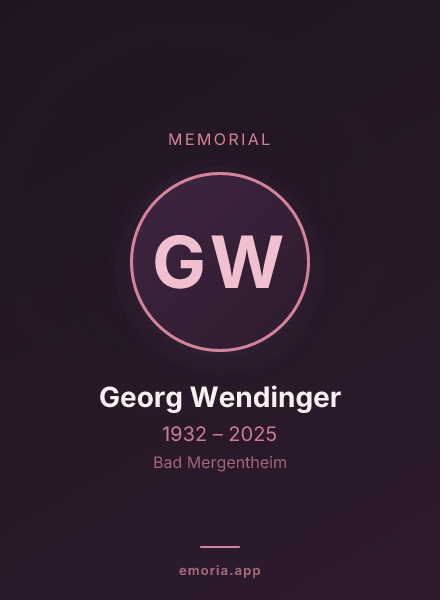 Memorial portrait of Georg Wendinger